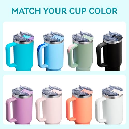 40 OZ Replacement Lid for STANLEY Quencher H2.0 Tumbler ONLY,Spill Proof Tumbler Covers Lid with Lock for Stanley Cup Accessories