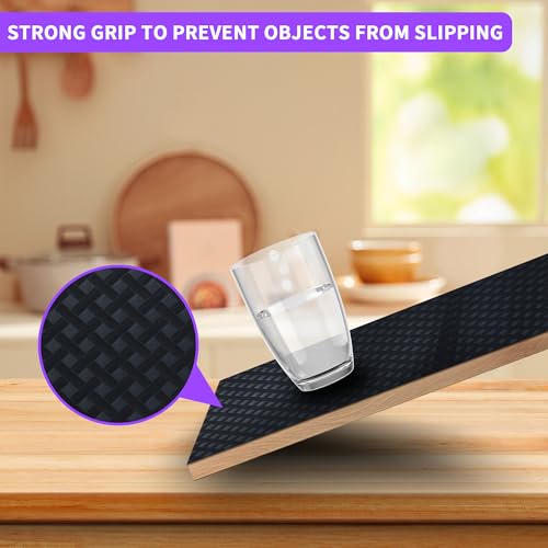 Non-Slip EVA Shelf Liner for Kitchen Cabinets & Drawers, 11.8" W x 59" L