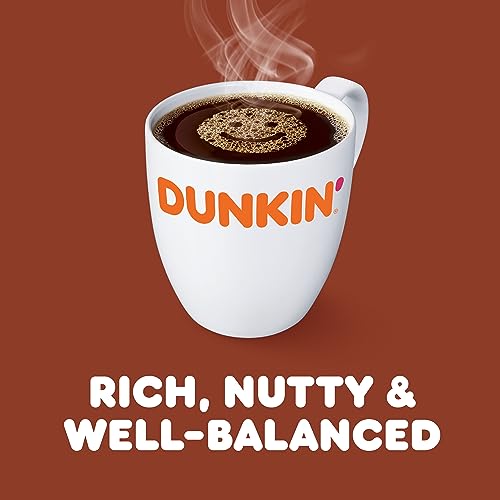 Dunkin' Hazelnut Flavored Ground Coffee, 18 Ounce (Pack of 2)