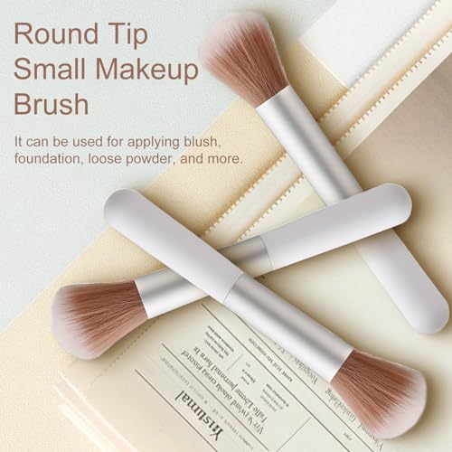 Kootinn 10-Piece Fluffy Makeup Brush Set - Portable Mushroom Design