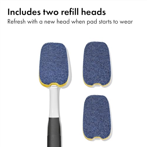 OXO Good Grips Dish Scrub with 2 Refills – Efficient Kitchen Cleaning Tool