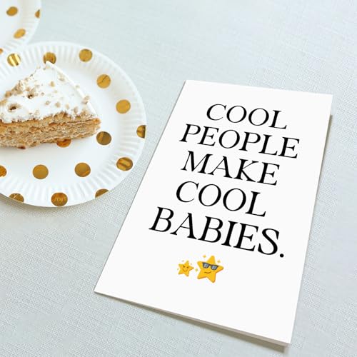 Baby Shower Congratulations Card for New Parents - Fun & Eco-Friendly