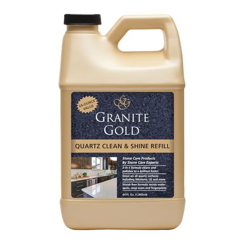 Granite Gold Quartz Clean & Shine 64oz Refill - 2-in-1 Cleaner & Polish