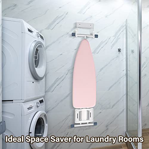 Alpinista White Ironing Board Hanger - Wall Mount for Laundry Rooms