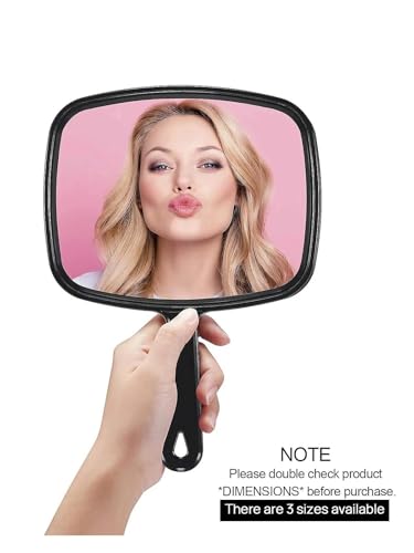 PROTECLE Hand Mirror 10.3" L x 7.4" W - Lightweight Barber Mirror