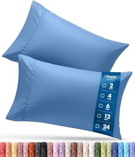 Queen Pillow Cases Set of 4 - Ultra Soft Dutch Blue Covers