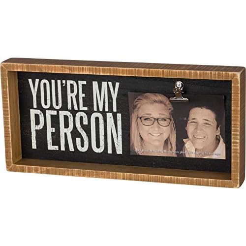 Primitives by Kathy 37586 Inset Box Photo Frame, You're My Person