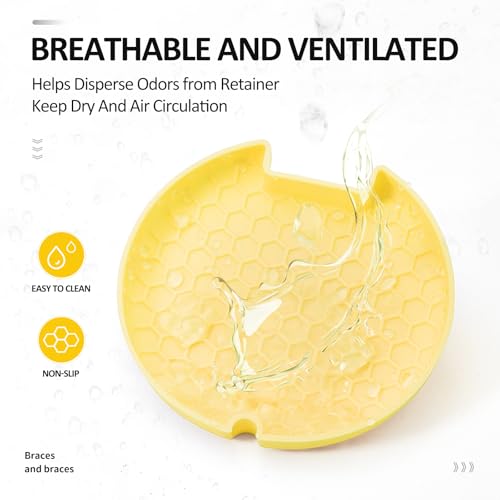 Gaboolo Orthodontic Retainer Case with Magnetic Closure and Vent Holes