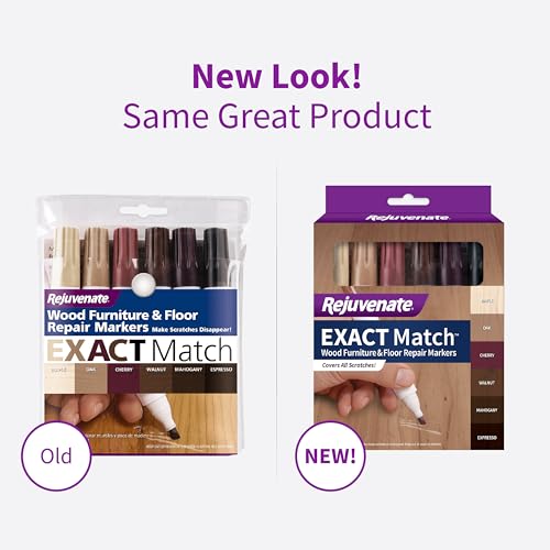 Rejuvenate Exact Match Brown Wood Furniture & Floor Repair Markers - Pack of 6