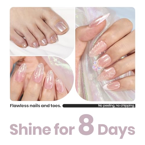 Beetles Shimmer Glitter Nail Polish Fast Drying Top Coat Lacquer