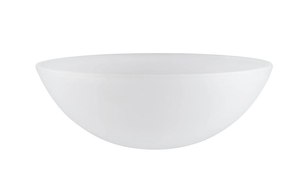 Aspen Creative 23518-11, Frosted Replacement Glass Shade for Medium Base Socket Torchiere Lamp, Swag Lamp and Pendant & Island Fixture, 10-3/8" Diameter x 3-7/8" Height