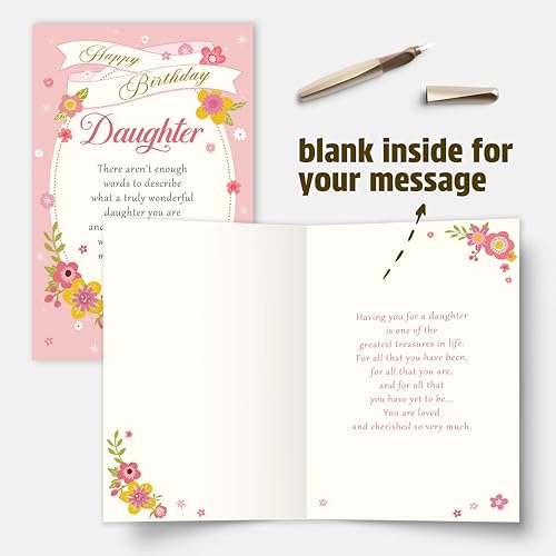 Sweet Birthday Card for Daughter - Loving Gift from Parents