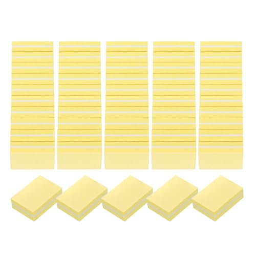 HARFINGTON Mini Nail Buffers 100/180 Grit Sanding Blocks 20pcs Yellow