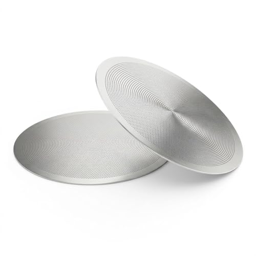 53mm Ultra-Thin 0.2mm Espresso Puck Screen, 316 Stainless Steel, 2-Pack