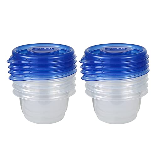 Glad Mini Round Food Storage Containers 4 oz - 8 Pack with Lids