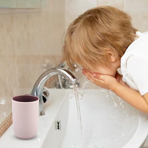 Set of 4 Unbreakable Plastic Bathroom Tumblers - BPA-Free Cups