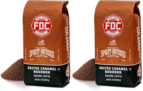 Salted Caramel Bourbon Ground Coffee - Veteran Owned, 12 oz (Pack of 2)