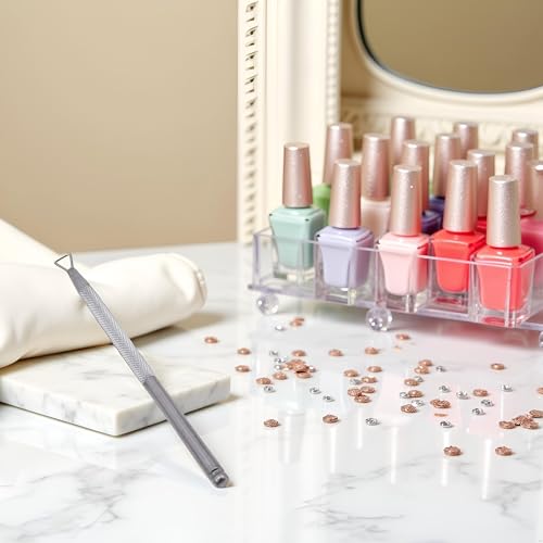 Stainless Steel Triangle Cuticle Pusher and Gel Nail Polish Remover Tool
