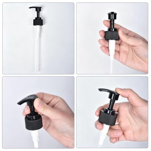 Large 500ml Plastic Hand Soap Dispenser with Pump - Refillable Bathroom Kitchen Decor
