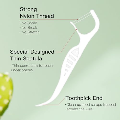 Orthodontic Flossers for Braces - 100 Count Dental Floss Picks