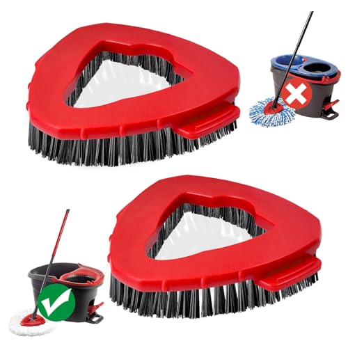 Replacement Scrub Brush Head for EasyWring 1-Tank System (2 Pack)