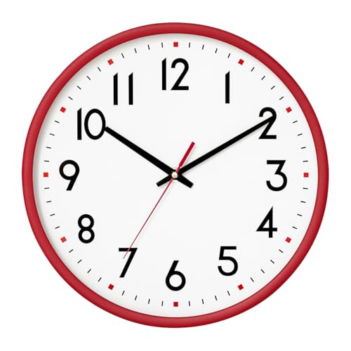 8 Inch Silent Quartz Wall Clock - Modern Battery Operated Decor