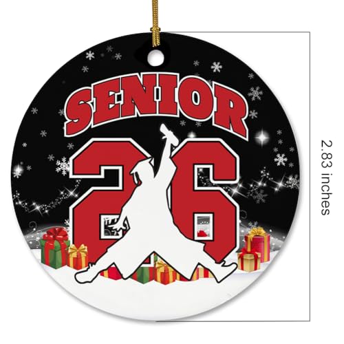 Class of 2026 Ceramic Christmas Ornament - Graduation Gift