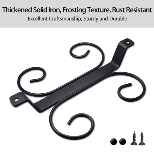 GeLive 9-Inch Black Under Cabinet Wine Glass Holder with 4 Hooks