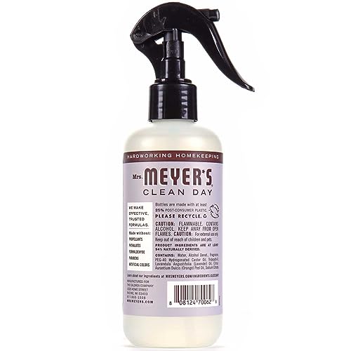 Mrs. Meyer's Lavender Room Freshener Spray 8 Fl Oz Pack of 12 – Natural Air Freshener