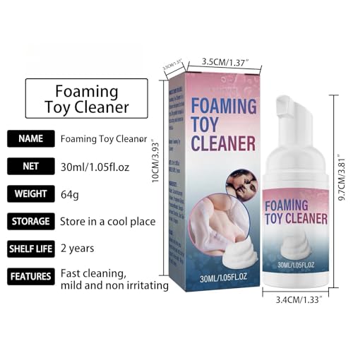 Fujinzhu Foaming Adult Toy Cleaner - Gentle, Non-Irritating Toy Sanitizer