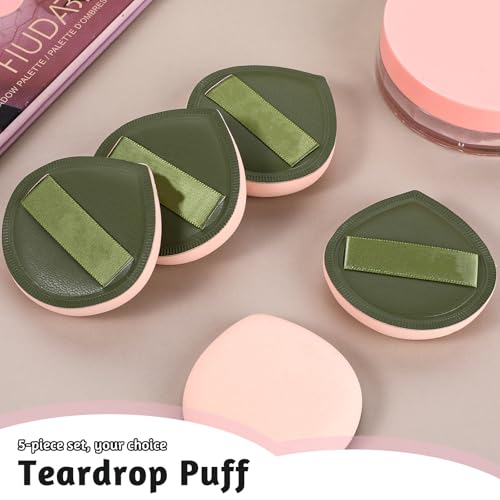 ZEYIYER 5 PCS Foundation Sponge Powder Puff Teardrop Makeup Sponges