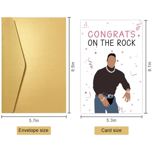 The Rock Engagement Card - Funny Wedding Congratulations Card #2