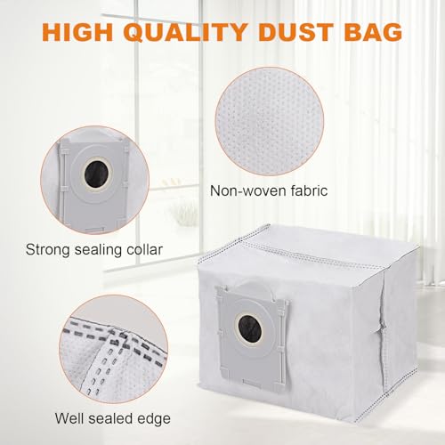 6-Pack ECOVACS DEEBOT X11 Pro Compatible Vacuum Bags - Disposable Dust Bags