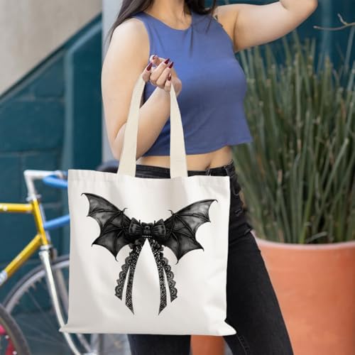 LUVADIAN Halloween Tote Bag - Eco-Friendly Pumpkin Design