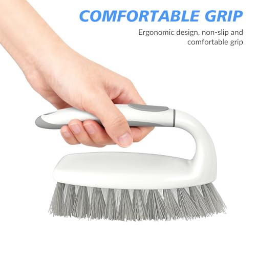 SetSail Heavy Duty Scrub Brush Set - 2 Pack with Non-Slip Grip