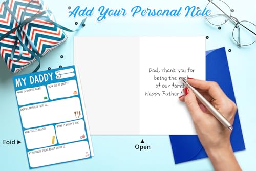 DIY Funny Father's Day Card for Dad - 4x6 Personalizable Gift