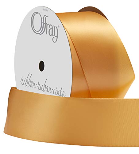 Gold Yellow 1.5" Single Face Satin Ribbon - 4 Yards