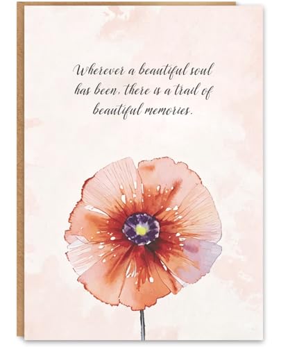 ATTLVV Sympathy Card for Loss of Loved One with Kraft Envelope