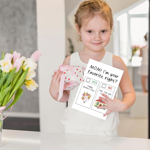 Cheeky Mother's Day Card - 'Am I Your Favorite Child?' Humor