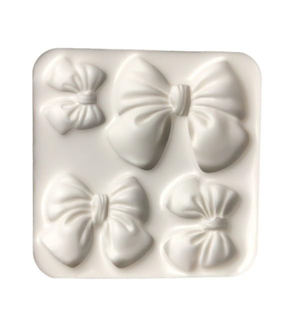 Gray Bowknot Silicone Mold for Cake Decorating & Cupcake Toppers