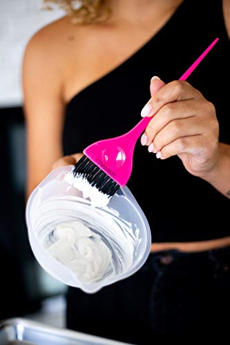 FRAMAR Classic Hair Color Brush – Pink Professional Hair Dye Applicator
