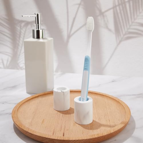Amviner Mini Diatomite Toothbrush Holder Set - Quick-Dry Stone Organizer