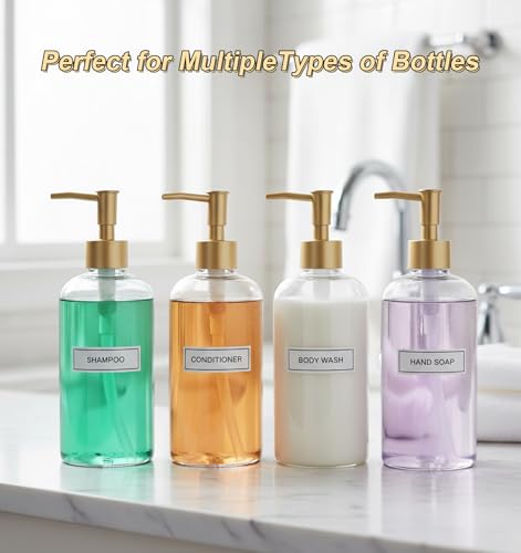 Gold Soap Dispenser Pump - 2 Pack, Rust-Proof 28/400 Compatibility