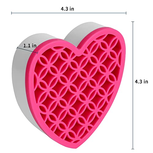 Pink Silicone Makeup Brush & Cosmetic Organizer - Multi-Use Pen & Tool Holder