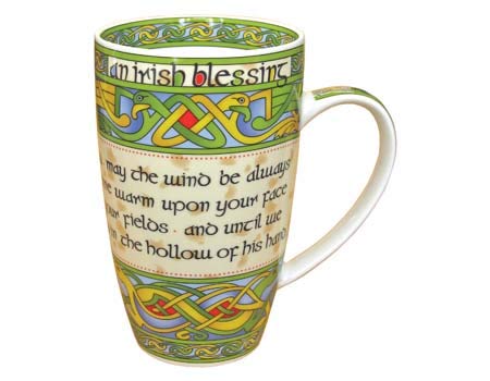 Royal Tara Irish Blessing Mug Set - Two Coordinating Mugs in Irish Gift Box