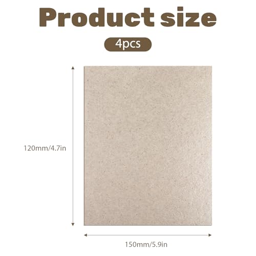 Universal Microwave Waveguide Cover Mica Sheet - 4 Pack 150x120mm