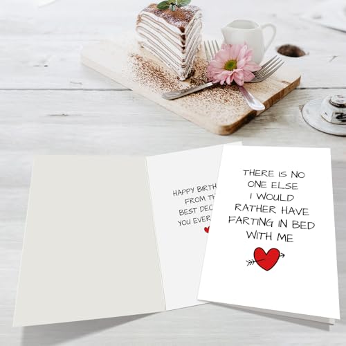 Funny Farting Birthday Card for Husband or Wife - Humorous Greeting Card