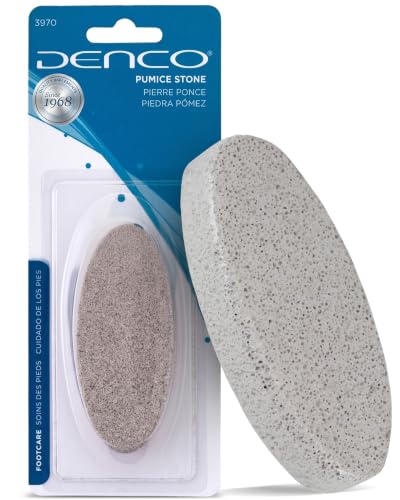 Denco Pumice Stone Callus Remover & Natural Foot Scrubber for Dead Skin