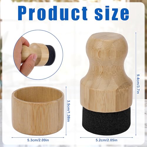 Wooden Cutting Board Oil Wax Applicator with Lid - BOXOB