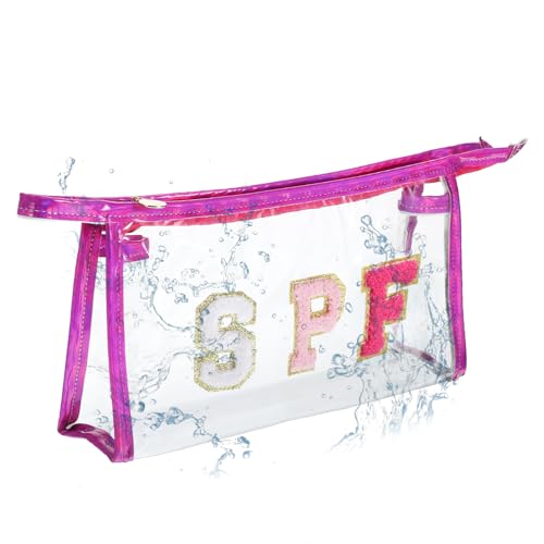 Clear Waterproof Sunscreen Beach Bag & Travel Cosmetic Pouch